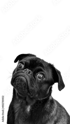 black pug dog