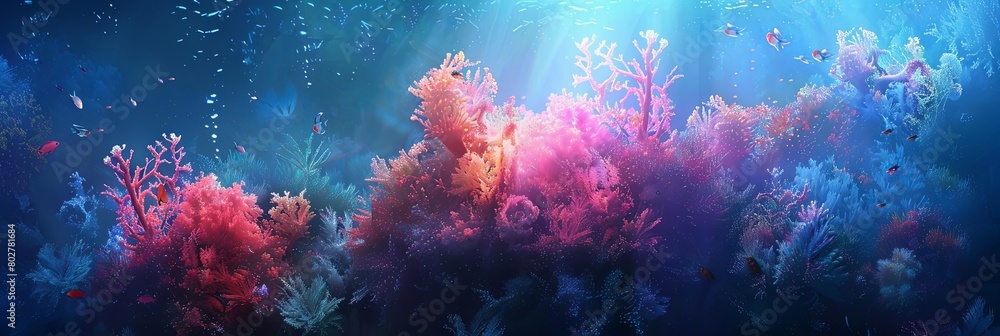 a colorful array of fish swim among vibrant corals in a vibrant underwater world a colorful array of fish swim among vibrant corals in a vibrant underwater world