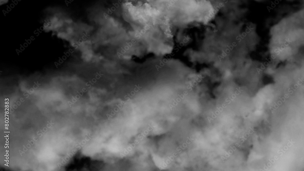 smoke on black