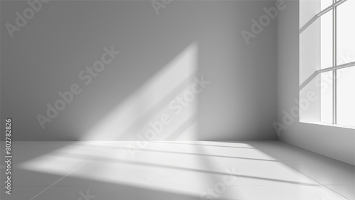 Abstract studio background for product presentation. Empty room with shadows.