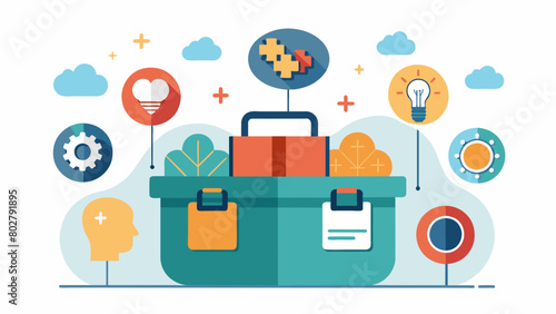 A personalized coping mechanism toolbox tailored to each individuals unique needs and strengthened by the transformative effects of ketamine therapy.