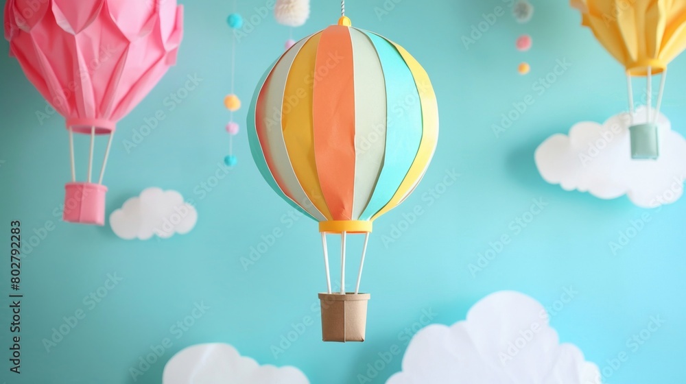 With simple supplies and a dash of creativity, craft a kids  hot air balloon photobooth thats sure to lift spirits high