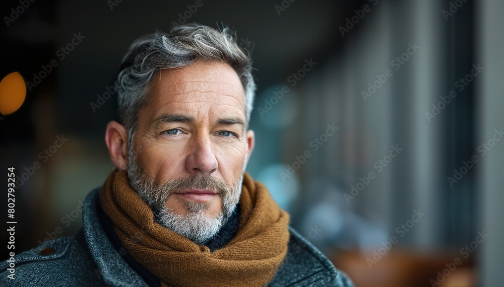Mature man volunteering at charitable foundation Mature man volunteering at charitable foundation