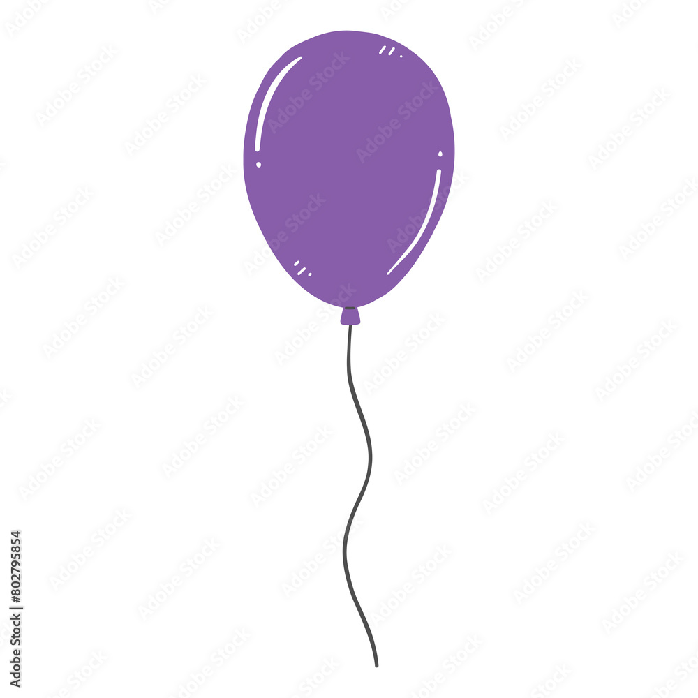 Violet balloon isolated on a white background. Violet balloon isolated on a white background.