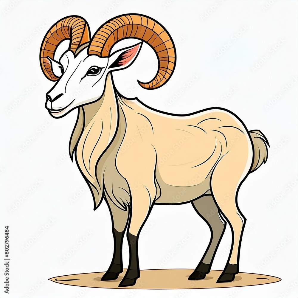 Obraz premium illustration of a goat