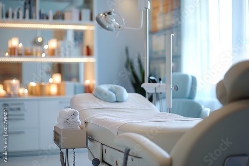 ..Cosmetology concept  Diverse beauty products  skincare routine and aesthetic treatments