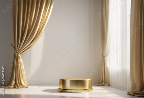 golden curtain with curtains