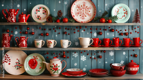 chinese new year decoration cup of tea 