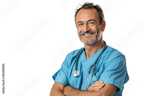 PNG image of male doctor. © Syahrul