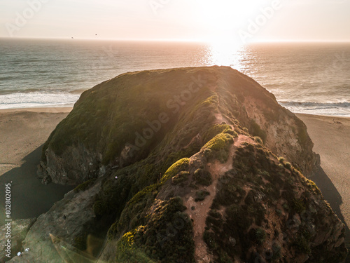 Scenic view of the beautiful landscape of Cobquecura, Nuble Region, Chile photo