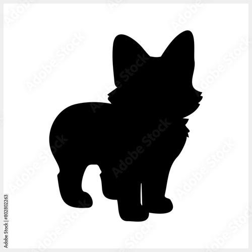 Doodle chihuahua dog isolated. Cartoon vector stock illustration. EPS 10 (ID: 802802263)