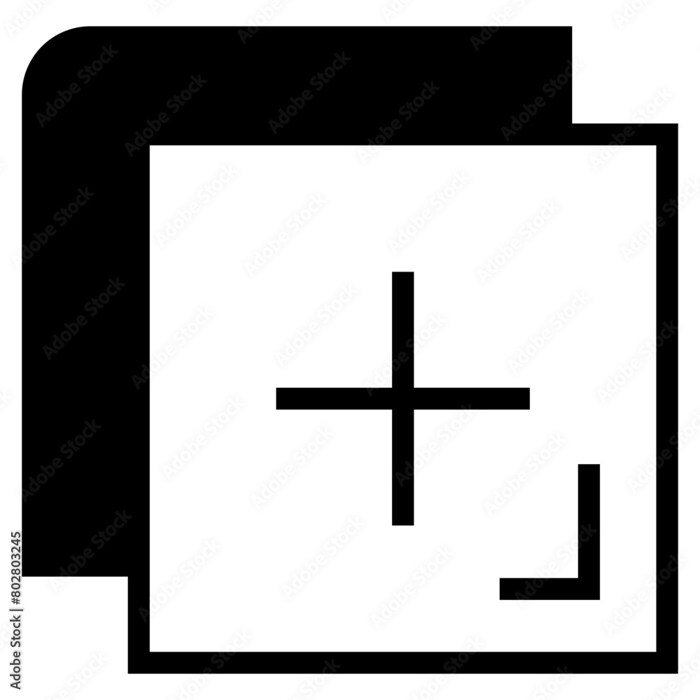 Fototapeta premium Add item / positive sign icon for apps and websites