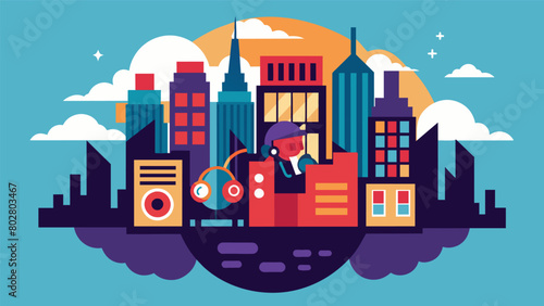 Witness the birthplace of hip hop and explore the citys role in shaping this influential genre. Vector illustration