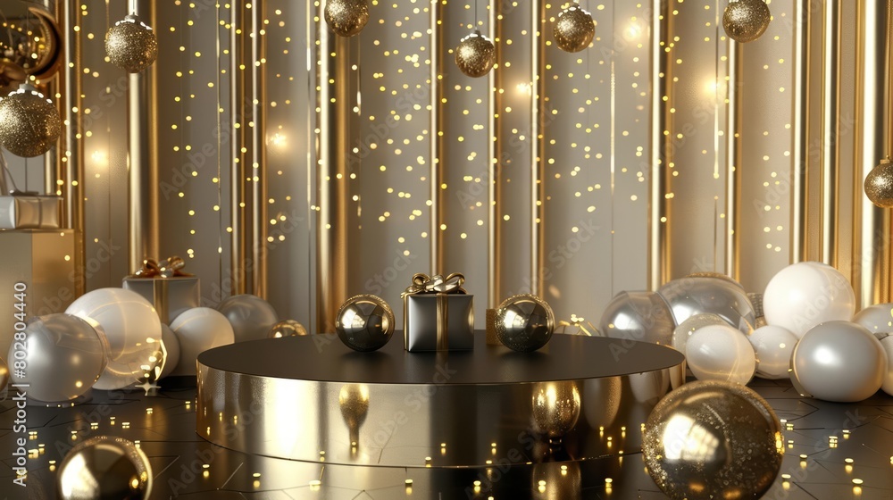 Create an elegant and sophisticated 3D rendering of a product display Create an elegant and sophisticated 3D rendering of a product display