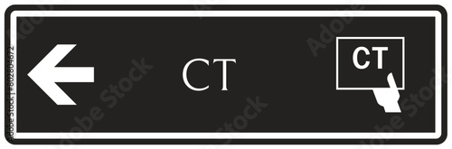 Computerized tomography (CT) scan sign