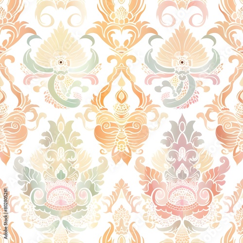 Thailand Festival decorative seamless pattern vector