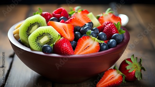 fruit salad in a bowl photo
