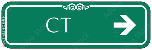 Computerized tomography (CT) scan sign
