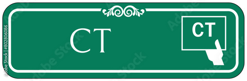 Computerized tomography (CT) scan sign