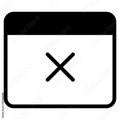 Calendar vector icon with cross symbol. Delete event or wrong date. Cancel appointment concept.