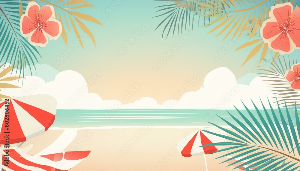 Bright and Vibrant Summer Banner Background