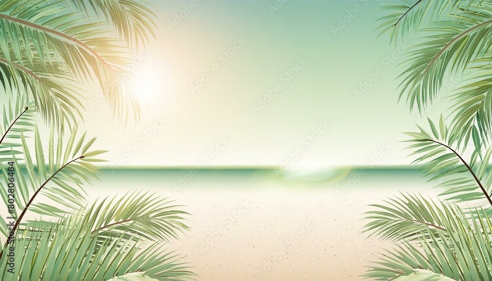 Bright and Vibrant Summer Banner Background