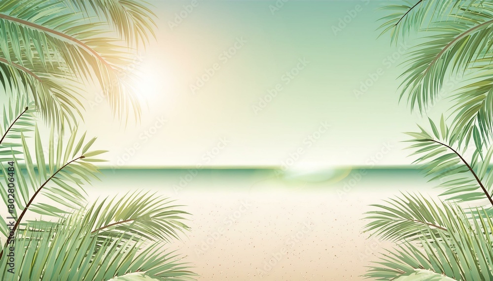 Bright and Vibrant Summer Banner Background Bright and Vibrant Summer Banner Background