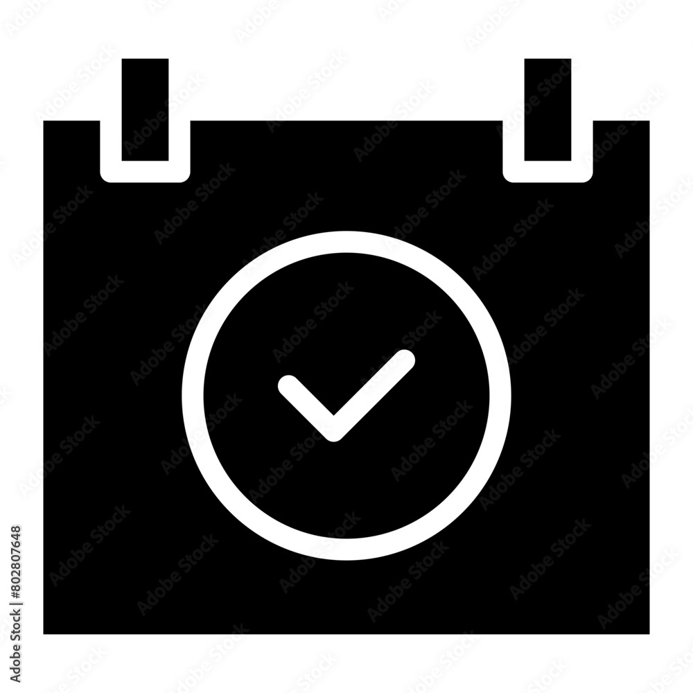 calendar checkmark icon, vector event symbol, day or month icon calendar checkmark icon, vector event symbol, day or month icon