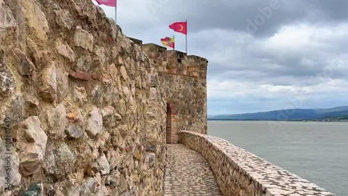 Golubac Fortress on Danube river in Serbia