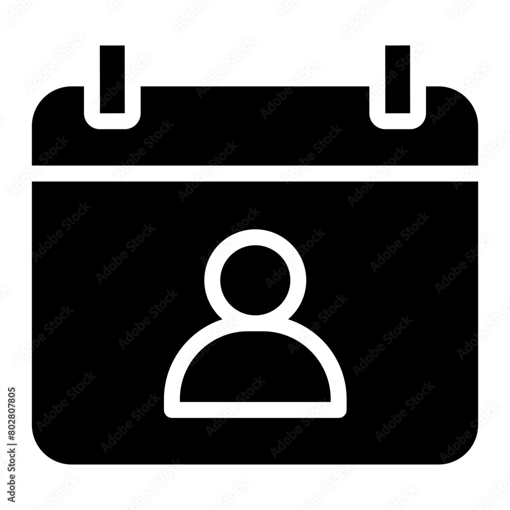 calendar with people sign icon calendar with people sign icon
