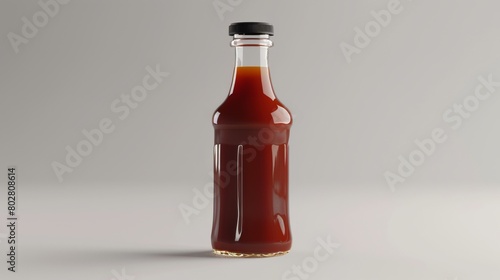Barbecue Sauce Bottle royalty-free 3D images, white background