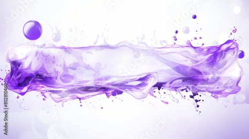 Purple Liquid Splash Art