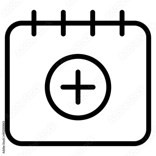 create add event icon with plus sign. Add to time table icon, Calendar with plus icon. 