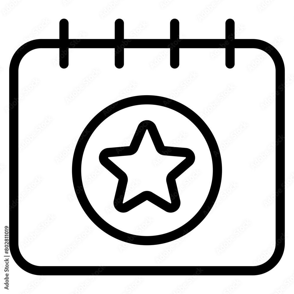 Calendar with star icon. Schedule icon isolated on white background
Calendar with star icon. Schedule icon isolated on white background