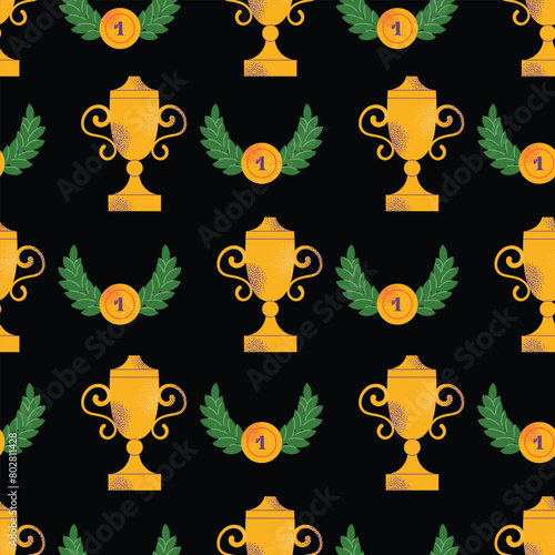 Equestrian sport gear accessories seamless pattern, stuff equipment for horse riding, Jockey rider clothing. Uniform, horseshoes, saddle, animal harness for racing competition vector illustration