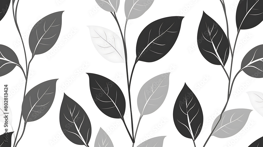 Illustration of seamless abstract black floral vine pattern, full view. Illustration of seamless abstract black floral vine pattern, full view.