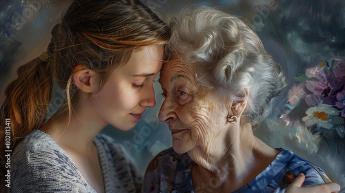grandmother and granddaughter