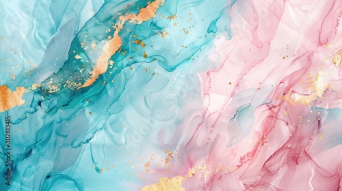 Close up of a vibrant abstract painting, suitable for art and design projects