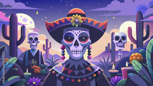 dia de muertos skulls collection The bright skulls of Dia de Muertos.Mexican holiday: colorful skulls.The Dia de Muertos skull collection.Bright Dia de Muertos skulls: photos for the decoration of the