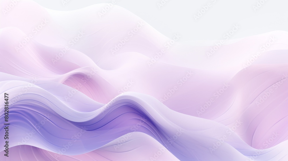 Obraz premium Soft Purple Waves Abstract Background