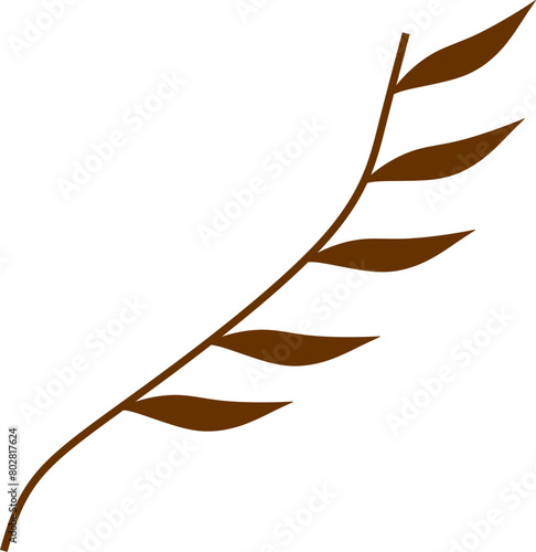 Flat Aesthetic Leaf 