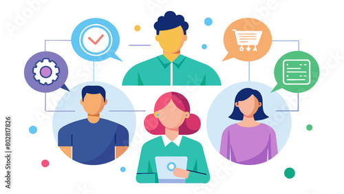 The company offers a financial support program for neurodivergent employees to attend conferences or workshops related to their profession.. Vector illustration