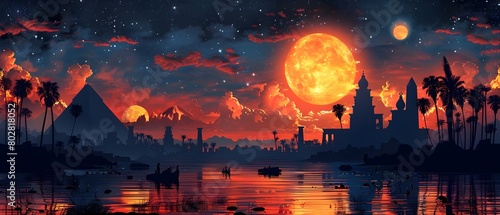 Divine Intervention in the Creation of the Egyptian Universe: A Mythological Silhouette