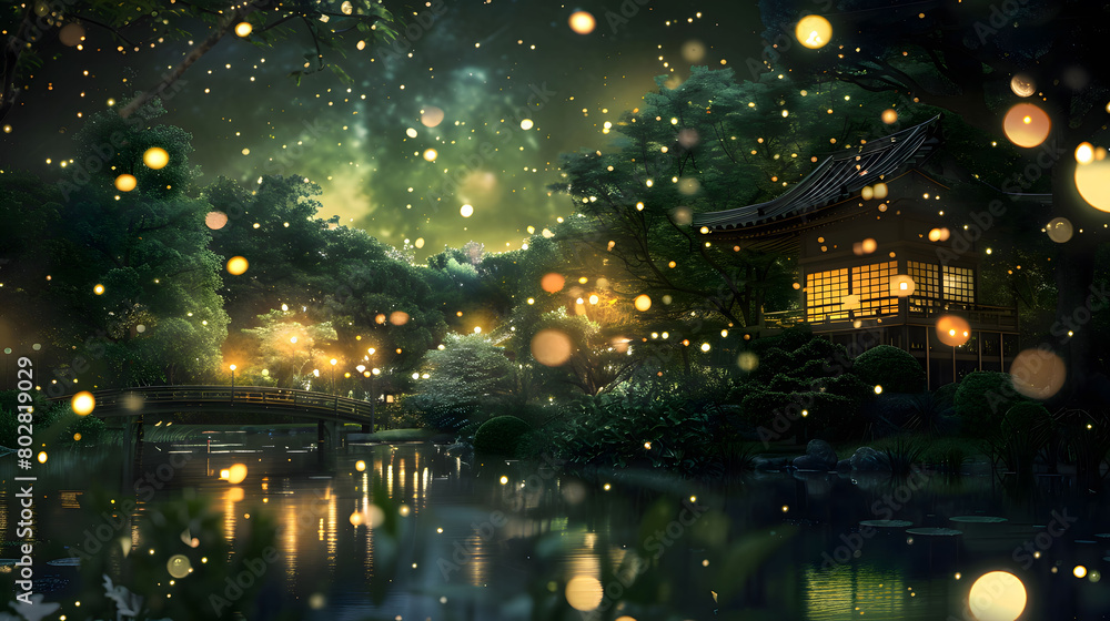 christmas tree and lights. Generative AI christmas tree and lights. Generative AI