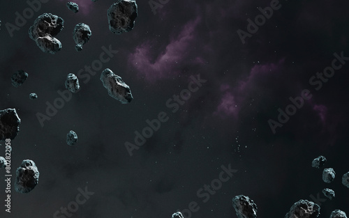 3D illustration of deep space starfield. High quality digital space art in 5K - realistic visualization (ID: 802822058)