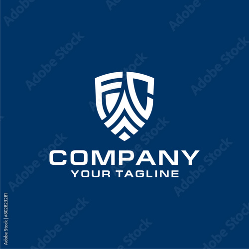 FC Shield Lettermark Logo Vecttor. Free Download FC Shield Lettermark Logo Vecttor. - GFXLoad