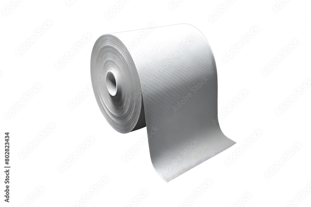 Premium Paper Towels Roll Presentation, A roll of tissue paper on transparent background Premium Paper Towels Roll Presentation, A roll of tissue paper on transparent background