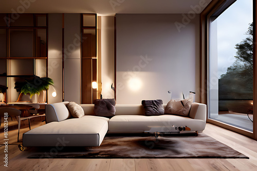 modern living room Generatve Ai © ᆞ혁구 ᆞ권