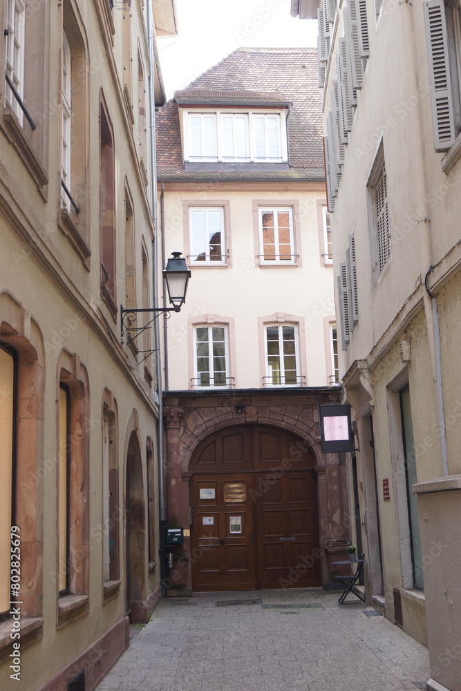 Die Gassen und Häuser in der Altstadt von Straßburg Die Gassen und Häuser in der Altstadt von Straßburg