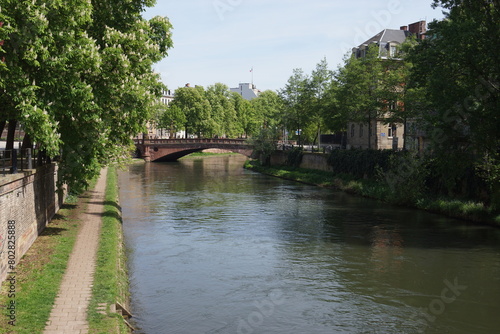 Der Fluss ill durch Strassburg und seine Brücken